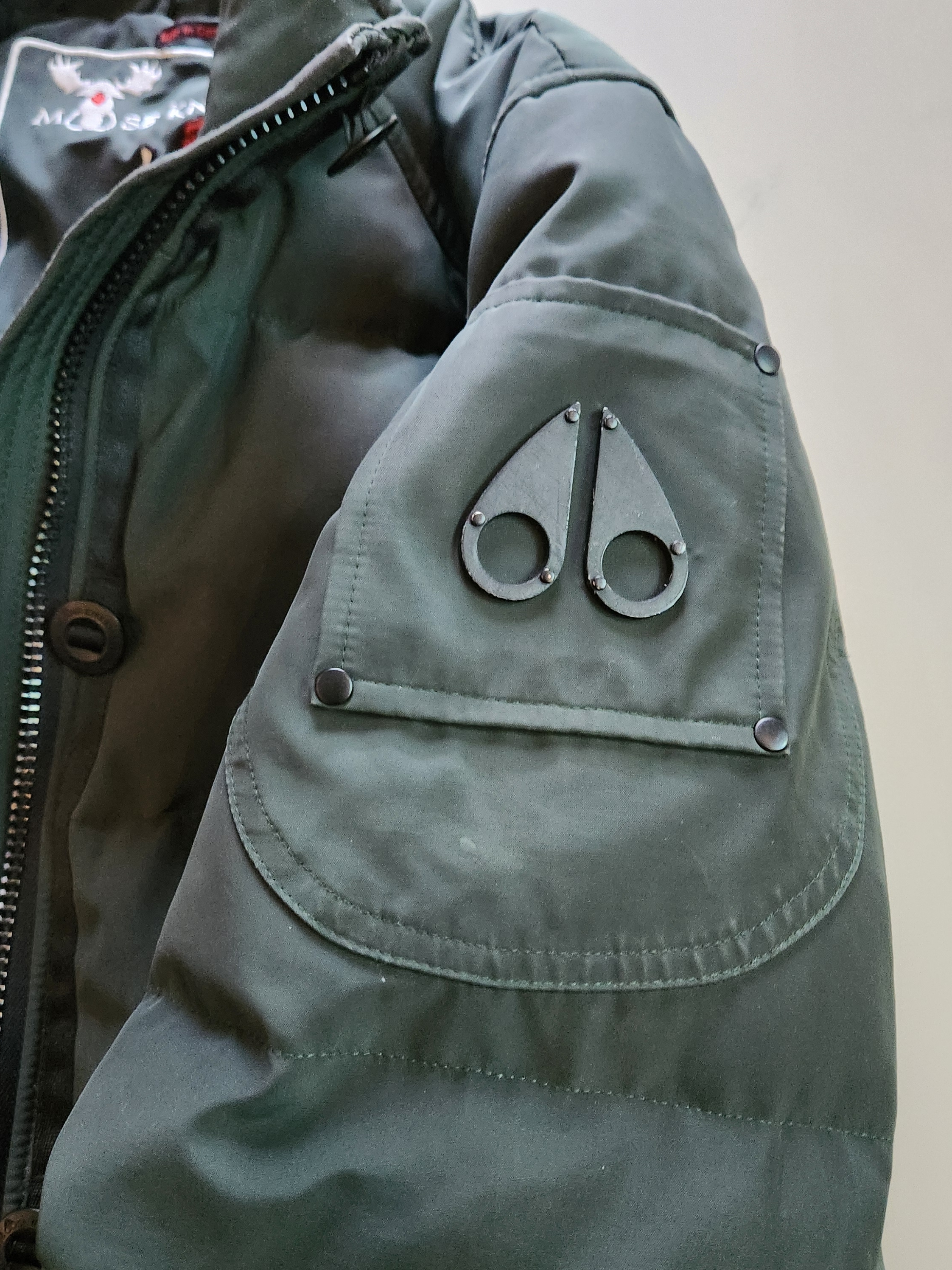 Moose Knuckles Woman"S Dark Green Bomber Jacket